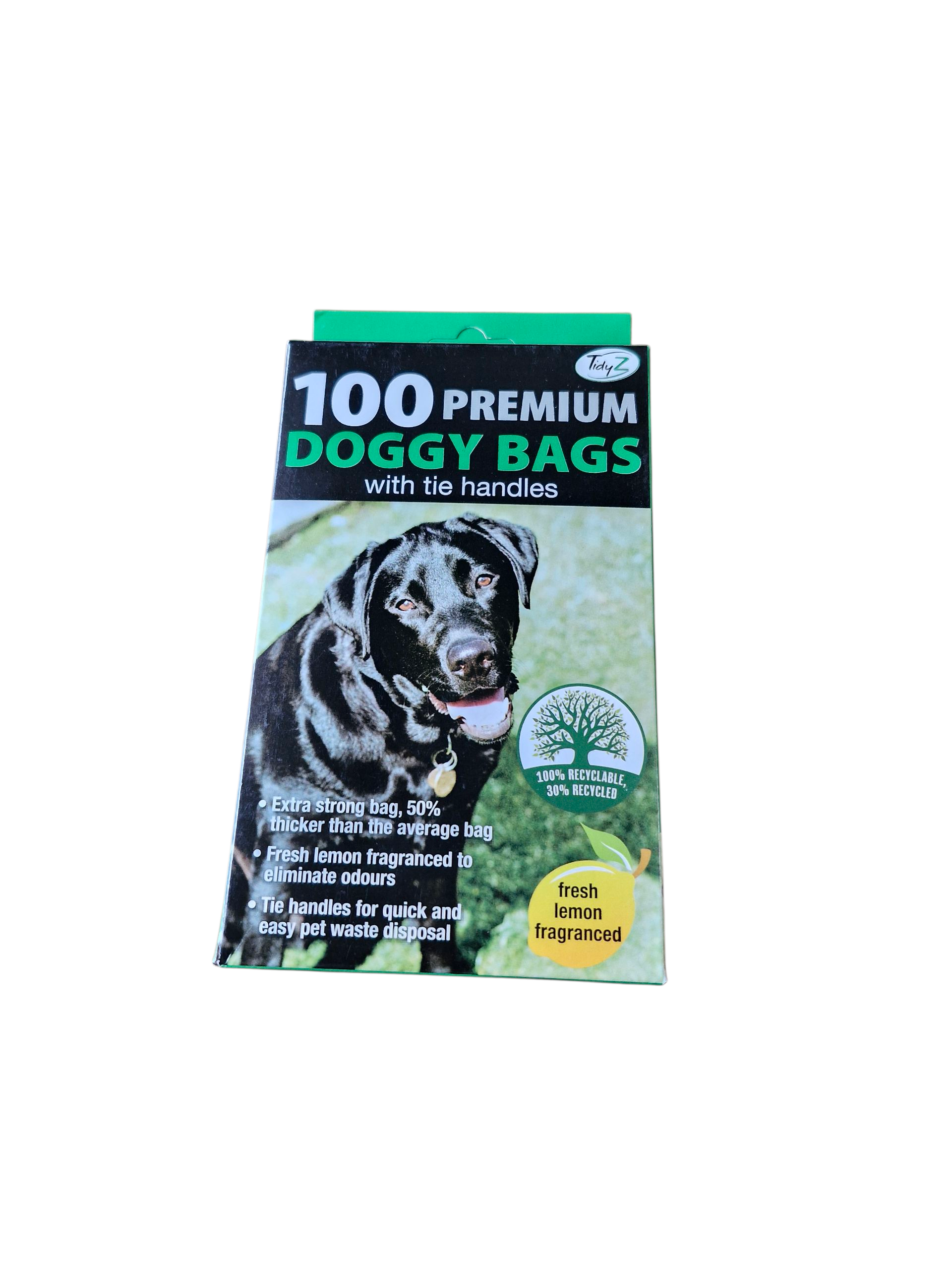 100 Bags - Lemon Scented Black Poop/Poo Bags